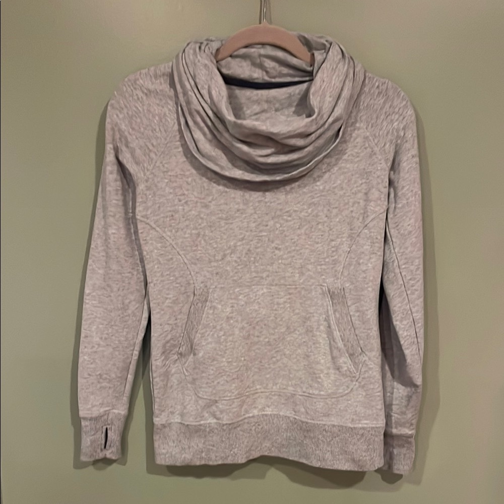 LLBean Gray Cowl Neck Sweatshirt